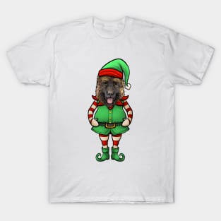 German Shepherd Christmas Elf T-Shirt